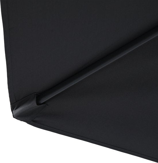 AXI Noor Stab-Sonnenschirm Ø 300 cm Anthrazit/Grau – Pulverbeschichtetes Gestell – Neigbar