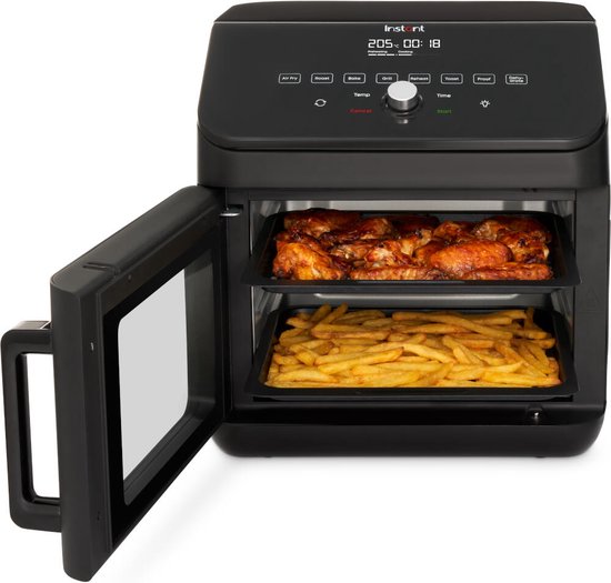 Instant Vortex ClearCook Heißluftfritteuse mit Backfunktion, 13 l