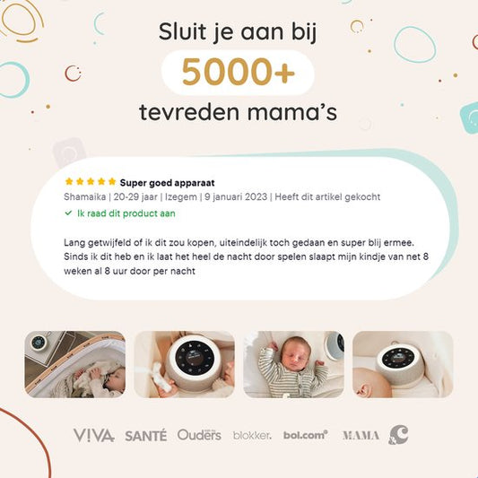 Numsy - Mini White Noise Machine Baby - Weiß