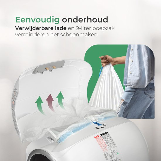 Little Big Bird - Selbstreinigende Katzentoilette - XXL - 3. Generation - Inklusive App - Weiß