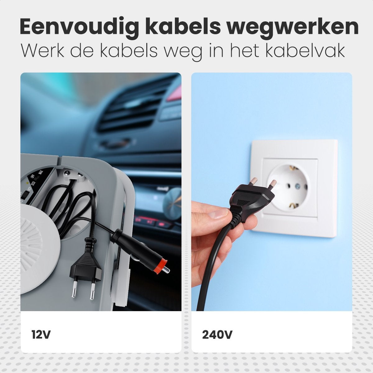 Auronic Electric Kühlbox - Kühlbox - 25L - 12V und 240V - Grau