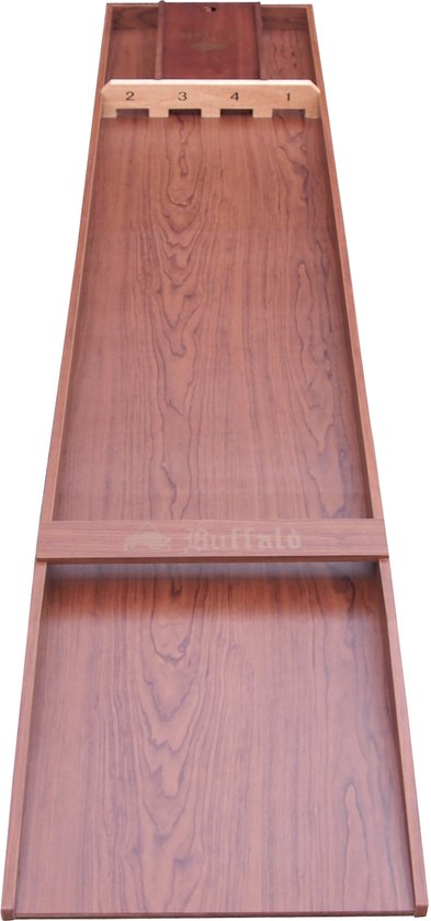 Buffalo Shuffleboard „Big Numbers“ – 200 cm – inkl. 30 Scheiben & Schiebedeckel