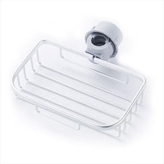 Goliving Duschregal hängend - Duschregal - Kein Bohren - Küchenregal - Spülbeckenorganisator - Badezimmerzubehör - 19,5 cm - 2er Set - Silber