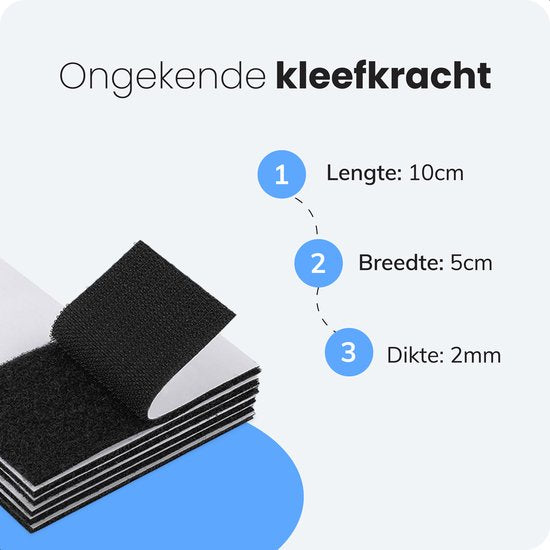 Luft Velcro Sewable - 10 Stück - 5x10cm - Klettverschluss - Klettband - Band