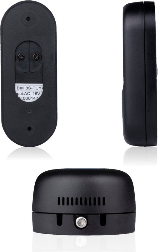 Alpina Smart Home Videotürklingel mit Kamera und Wifi - Full HD - Gegensprechanlage - Nachtsicht - Ton- und Bewegungssensor - IP54