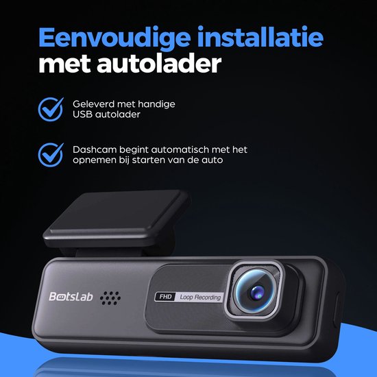 Botslab HK30 Pro 2K WLAN-Dashcam – 2K-Auflösung – WLAN mit App – 140-Grad-Blickwinkel – Parkmodus – Dashcam für das Auto