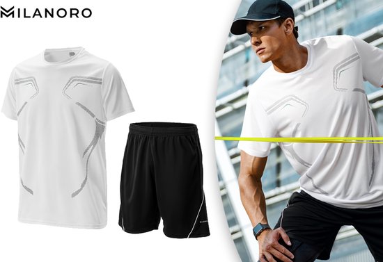 Milanoro - Stylisches Sporttrikot für Männer - Grün - 3XL
