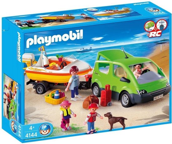 PLAYMOBIL Familienauto mit Boot - 4144