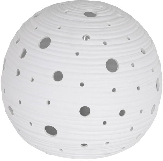 Anne Lighting Tischlampe Jazz – weiß – Keramik – 20 cm – E14-Fassung – 3110W