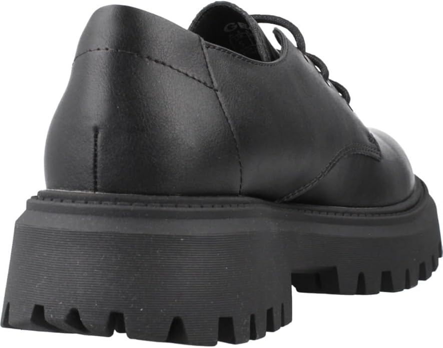 Geox J Maquinnens Mädchen-Uniformkleid-Schuhe Schwarz – Größe 41 EU – Atmungsaktive Derby-Slipper