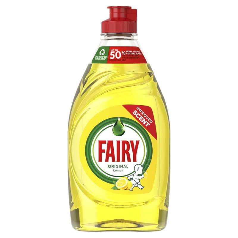 10x Fairy Geschirrspülmittel Platin - Zitrone - 320 ML