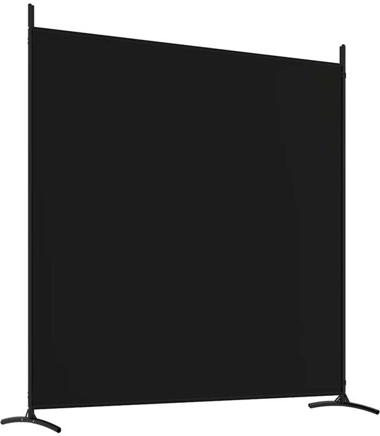 vidaXL – Raumteiler – mit – 4 – Paneelen – 698 x 180 – cm – Stoff – schwarz