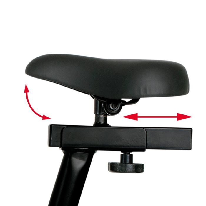 Christopeit AL2 II Heimtrainer – Ergometer – 24 Widerstandsstufen – 10 Programme – Tablet-Halterung – Schwarz