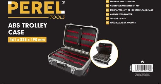 Perel Werkzeugkoffer in Abs - 461 X 335 X 190 Mm - 29.3 L