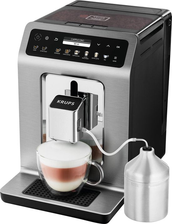 Krups Evidence+ EA894T – Vollautomatische Espressomaschine – Premium-Design – 19 Einstellungen – Individuell anpassbar – Für Espresso und Cappuccino