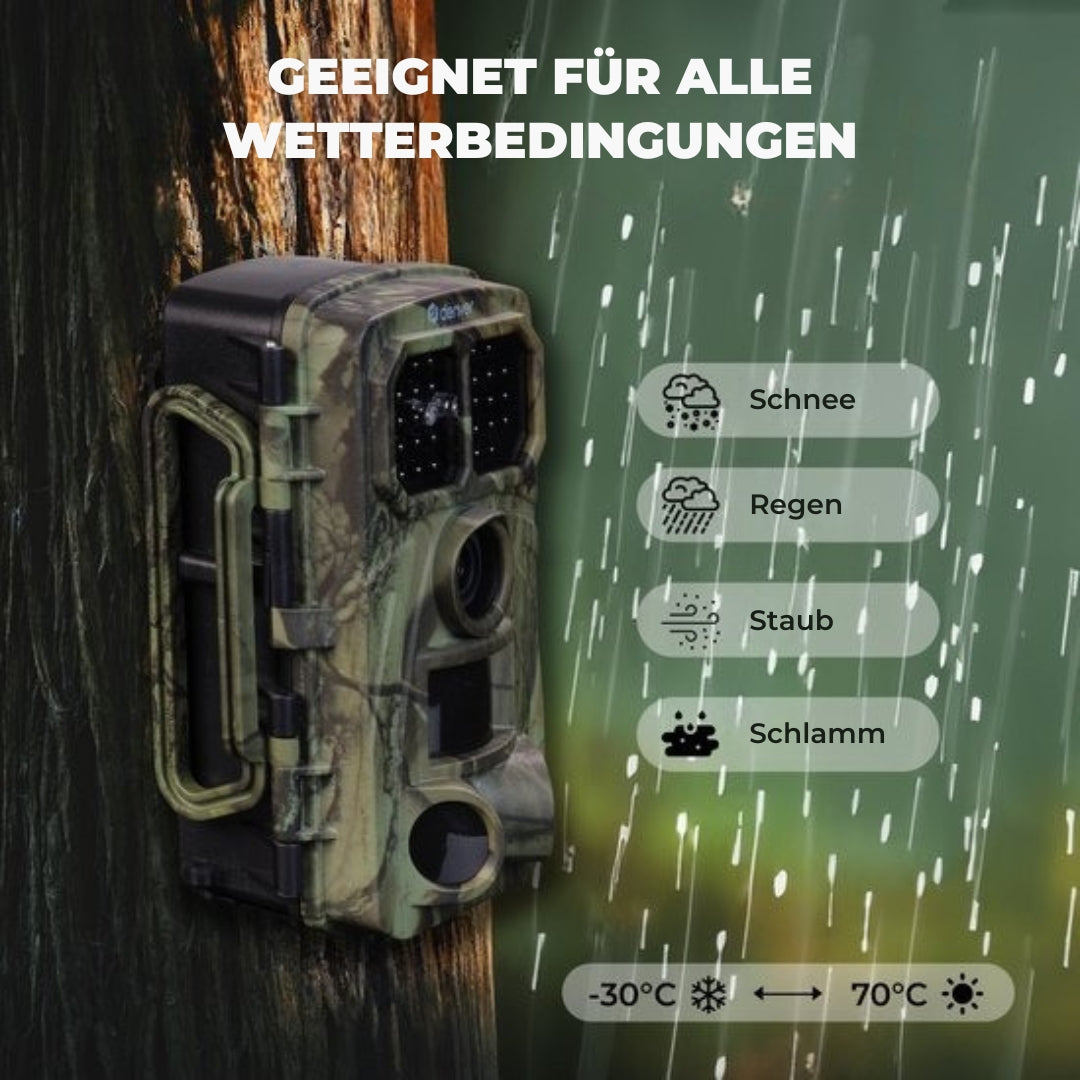 Denver Wildkamera mit Nachtsicht und WiFi - 4K Ultra HD - LCD-Bildschirm - Wasserdicht - WCT8026