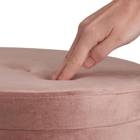 tectake - Sitzhocker Ava rosa - 403953