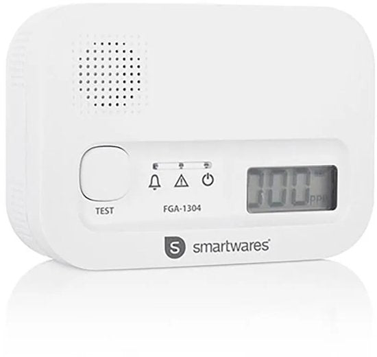 Smartwares FGA-13041 – Kohlenmonoxidmelder (CO-Melder) – 85 dB – Lebensdauer 10 Jahre – BSI-zertifiziert