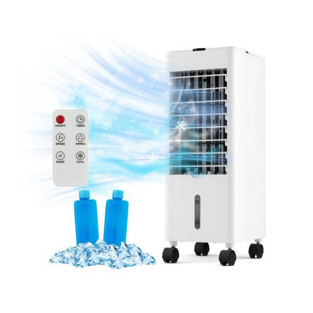 Coast 3-in-1-Luftkühler mit Ventilator und Luftbefeuchter – Timer – Weiß – 59 x 22 x 25,5 cm