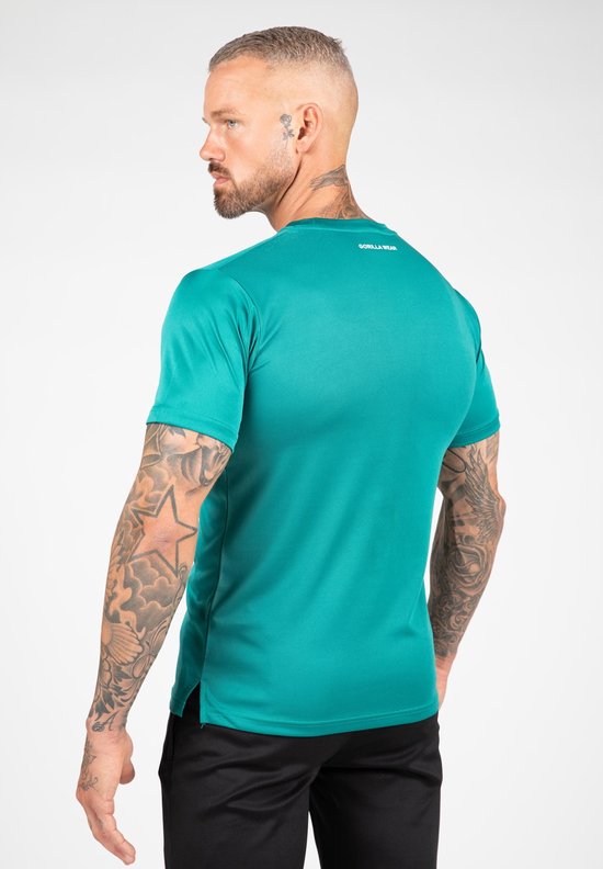 Gorilla Wear Vernon T-Shirt – Grün/Blau – 2XL