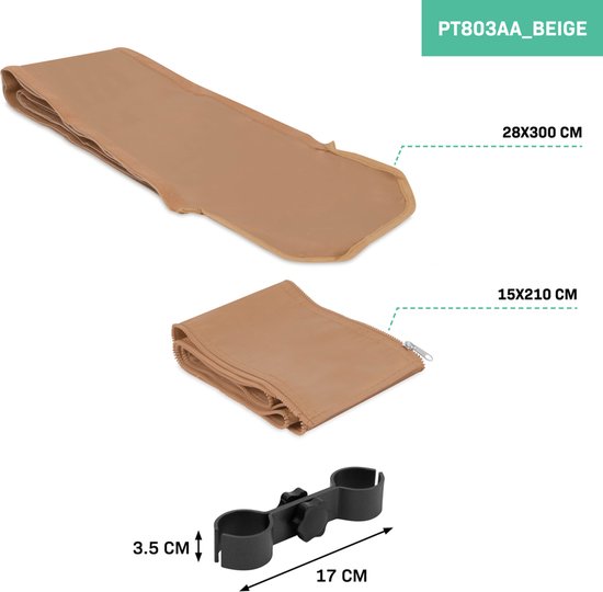 VONROC Partyzelt-Verbindungssystem – Für Premium-Partyzelt PT501XX – Beige