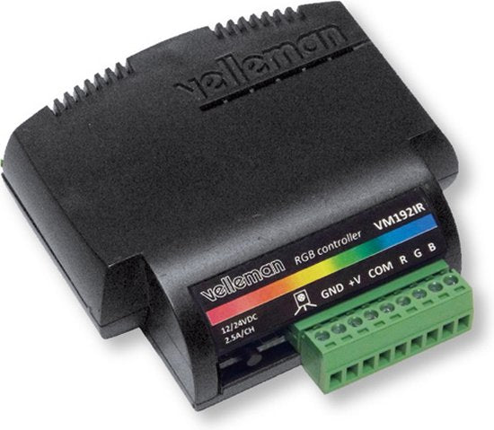 RGB  VM192IR RGB-LED-Controller – 12–24 V – mit IR-Fernbedienung und Dimmer
