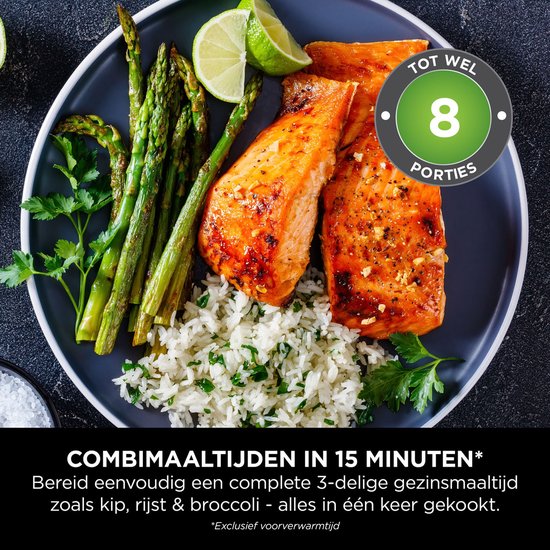 Ninja Combi 12-in-1-Multikocher, Backofen und Heißluftfritteuse – 12,5 Liter – Komplette Mahlzeiten in 15 Minuten – SFP700EU