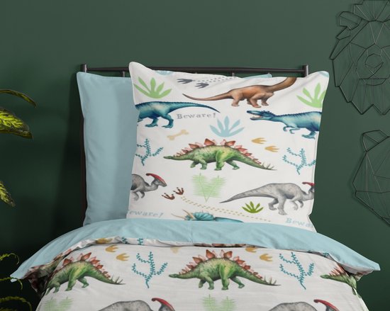 Good Morning Bettbezug "dinos" - Multi - (140x200 cm) - Baumwolle Flanell