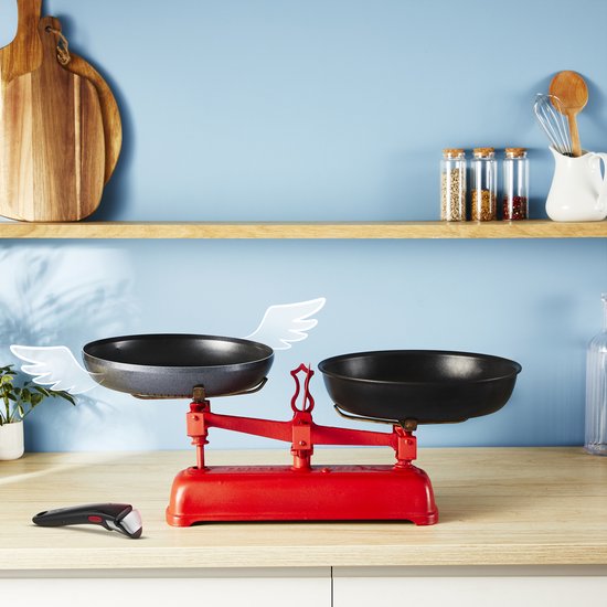 Tefal Ingenio So Light – Kochgeschirrset – 16-teilig – Induktionsgeeignet – Stapelbar – Abnehmbare Griffe – Platzsparend