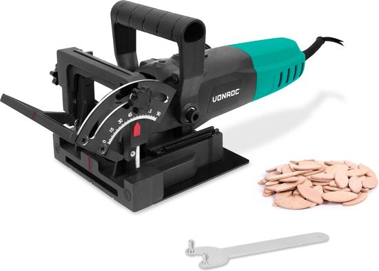 VONROC Klappenschneider 900W - Dübelfräser - Inkl. 50 Klingen (Größe 20) und Staubfangbeutel
