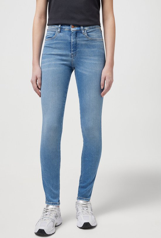 WRANGLER HIGH SKINNY BLAU LOVE SKINNY JEANS-DAMEN