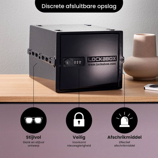 Lockabox One™ Aufbewahrungsbox mit Zahlenschloss - Abschließbarer Medizinschrank - Polycarbonat-Tresor - kühlschrank- und gefrierschrankgeeignet - 10,5 Liter - 31 x 21 x 17 cm