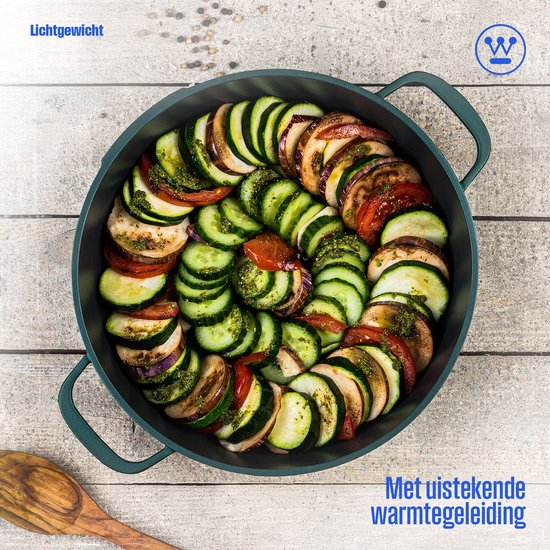 Westinghouse Performance Bratpfanne – Ø 24 cm – Induktionspfanne – inklusive Deckel – grün