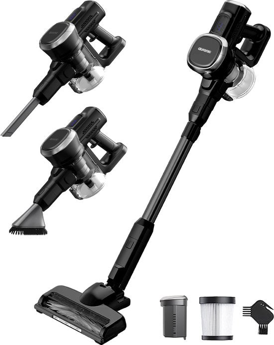 Auronic Stabstaubsauger Cordless - Selbststehender Stabstaubsauger - Ohne Beutel - 220W - Staubsauger - Schwarz