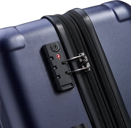 Delsey JH004C 68 cm erweiterbarer Reisekoffer – Blau