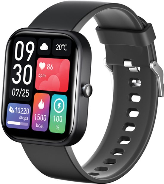 Vlectro - Fortschrittliche Smartwatch mit vielen Funktionen - Hellgrau