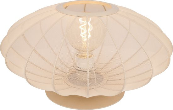 Lucide CORINA – Tischlampe – Ø 40 cm – 1xE27 – Beige – Japandi