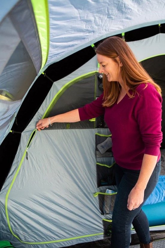 Coleman Meadowood 4L Zelt - Zelt 4 Schlafplätze - Verdunkelungszelt - grau/blau