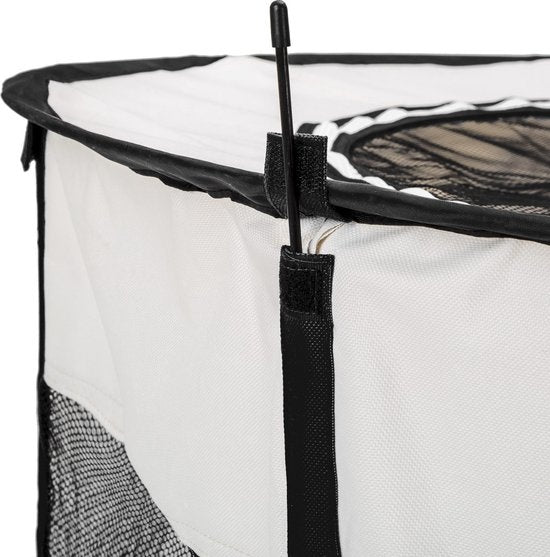 tectake - Welpenauslauf Carola - Schwarz - (Ã˜ x H) 114 x 58 cm