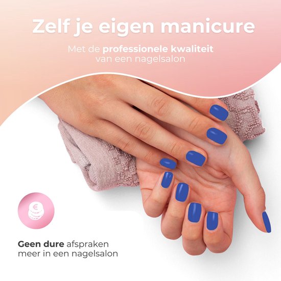 Moods Gellac 6-teiliges Set - Gel-Nagellack Starter Pack - Gel-Nagellack - 8ML - Blue Serenity - Gellac - Nails - Chic Colours - HEMA & TPO-free