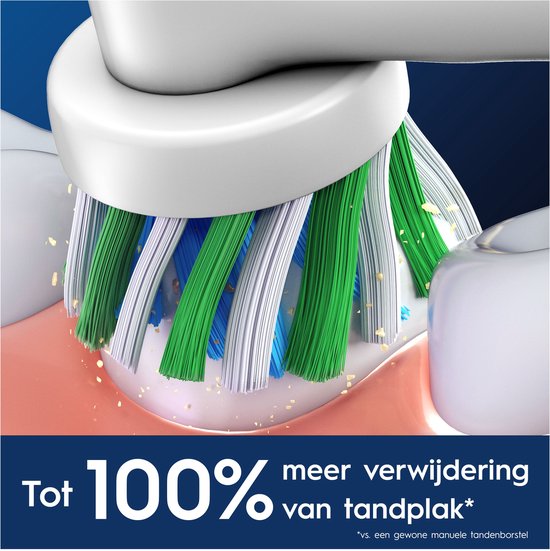 Oral-B Cross Action Pro - Bürstenköpfe - Mit CleanMaximiser Technologie - 10 Stück - Kompatibel mit elektrischen Zahnbürsten