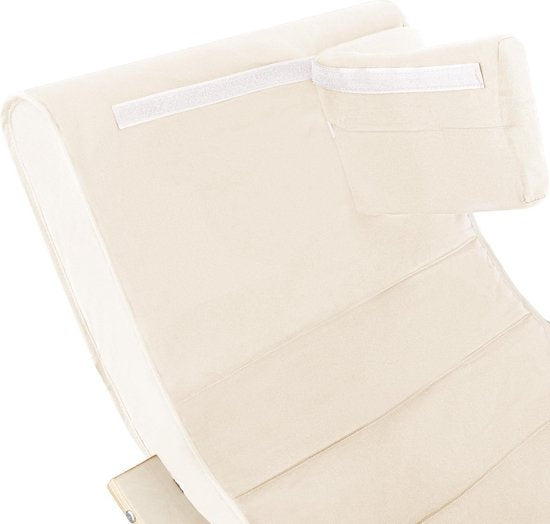 tectake - Schaukelstuhl Onda Sessel - beige - 403527