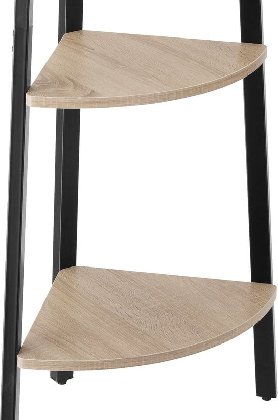 tectake - Eckkleiderschrank Newbridge 34x34x125cm - hellbraun - 404774