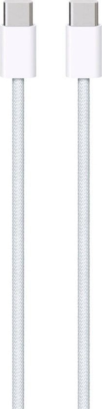 Apple – USB-C-Ladekabel – USB-C auf USB-C – 60 W – 1 m – geflochten – Weiß