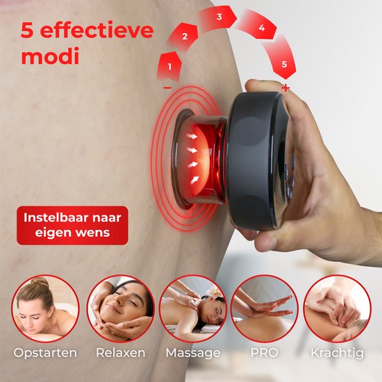 Nuvance - Schröpfkopf Pro - Smart Copper - Massagegerät - Elektrischer Massagebecher - Inkl. eBook - Schröpfkopfmassage-Set