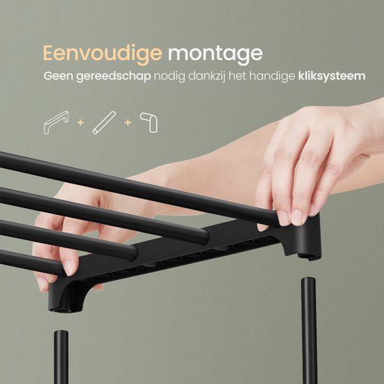 O'DADDY® Schuhregal 3 Lagen - Schuhregal - Schuhaufbewahrungssystem - Schuhschrank - Schuhregal - Schuhschrank - Aufbewahrungsregal für 12 bis 15 Paar Schuhe - Schwarzes Metall