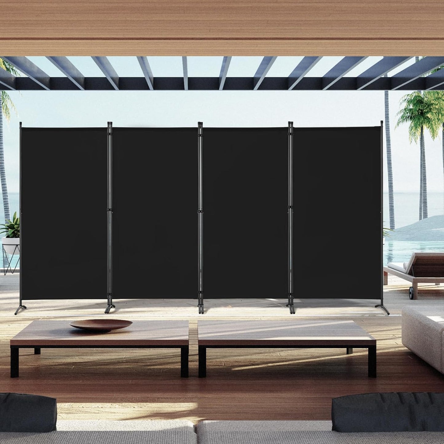 Angel Living Raumtrenner - Schwarz - 324 x 169 cm - 324 x 169 cm