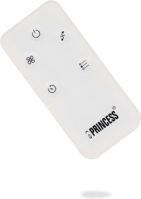 Intelligenter Turmventilator – ohne Flügel – mit App und Fernbedienung – Timer – energieeffizient – Princess 358275 – Weiß