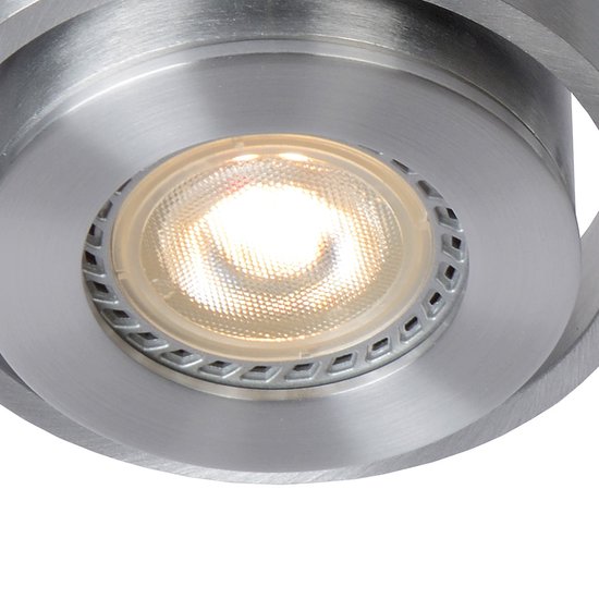 Lucide LANDA Deckenstrahler – LED, dimmbar bis warm – GU10 – 3×5 W, 3000 K/2200 K – Mattchrom