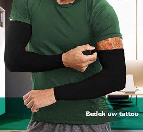 TravelHawk Arm Sleeve - Sleeve - Armschützer - Armschützer Radfahren - Sonnenschutz - 2 Stück - Schwarz - Größe XL